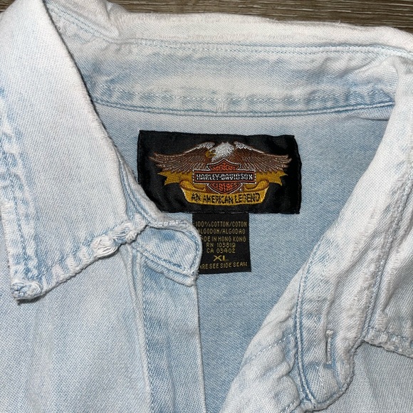 Harley Davidson Jean button down shirt - Picture 7 of 7